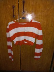 Striped Cropped Sweater