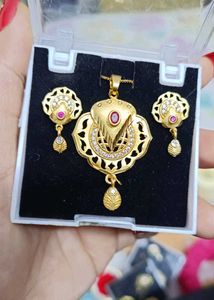 1 Gm Gold Plated Pendant Set