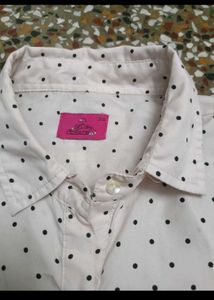 White Polka Dot Shirt