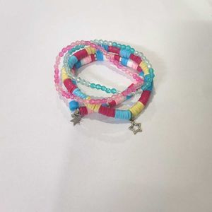Pastel Beachy Beaded Bracelet Stack! 🌊🏖️🐚