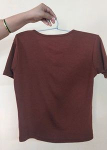 Women's Crop V-neck top