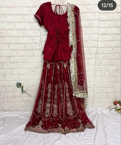 zariwork Rajputani lehenga Choli