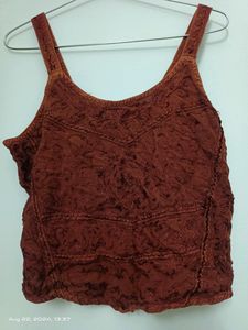 Brown Crop Top