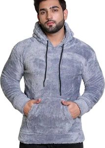 ✨Men’s Grey Wool Hoodie | Ultra-Soft ❄️