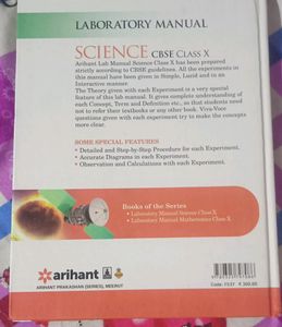 Science Lab Manual Class 10 Arihant