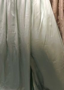 Aquamarine Colour One Shoulder Long Gown