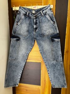 Cargo Denim Jeans