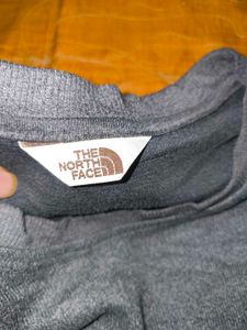 TNF &#39;Korea&#39; Faux-Leather Patch Sweatshirt