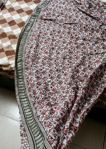 Fabindia Women Printed Cotton Anarkali Kurta