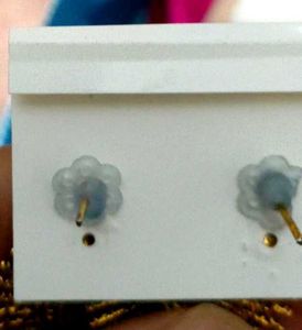 Oxidised Gold Earing