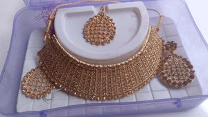 Elegant Gold-toned Jewelry Set