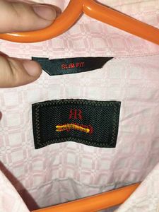 Pink Patterned Raymond Premium Shirt