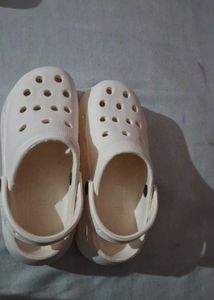 Beige Crocs