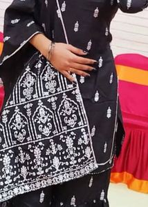 LIBAS Black kurta &amp; Sharara Set