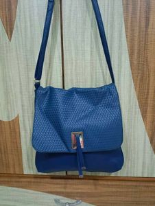 imported Blue Crossbody Bag