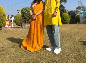 Unique Haldi lehenga