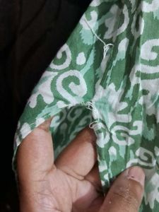 Green Printed Kurta
