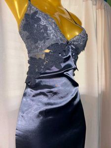 Lace Trimmed Satin Slip