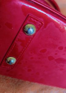 Louis Vuitton  Red Alma BB Handbag