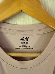 Unisex H&amp;M Basic Slim Fit Tee