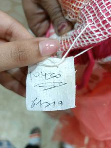 Sunset Peach Ruffles meet a Blooming Floral Leheng