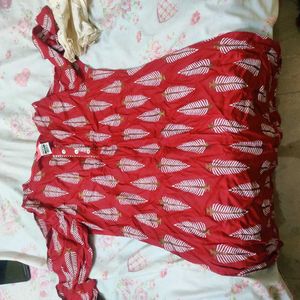 New Red Kurta