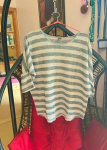 Striped Dolman Sleeve Top