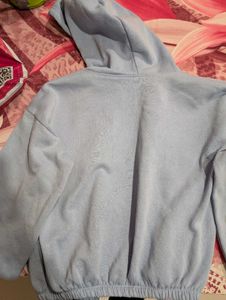 Cute Blue Zip-Up Hoodie