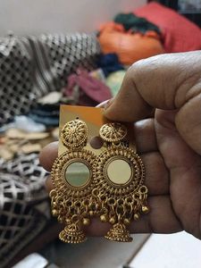 Beautiful Earings Jhumka Gold Plated