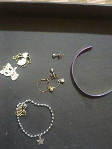 earrings &amp; bracelet and locket