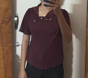 Combo Of Top And Black Formal Pant