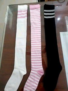 2 Cute Thigh High Socks