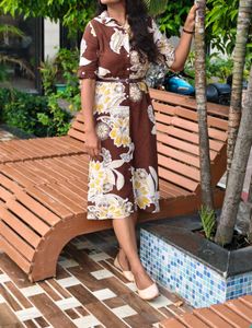 Floral Shirt Dress - Stylish & Unique