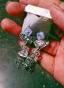 🦚Peacock Jhumka Earrings 🦚