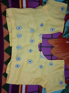 Yellow Sari Blouse