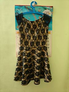 Black Net One Piece Dress