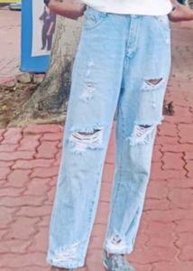 Ripped Light Wash Jeans