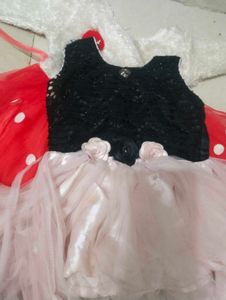 Red &amp; White Polka Dot Dress