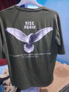 Zara Olive Graphic Tee