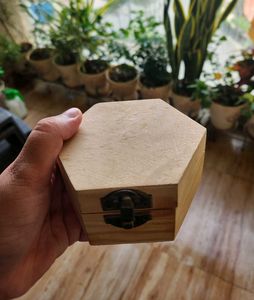Wooden Box With Miniature World (Handmade)