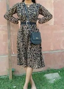 Leopard print dress