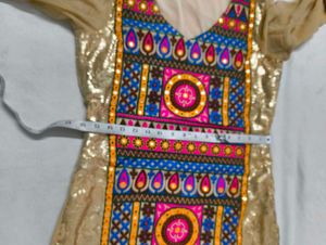 Embroidered Golden Kurti