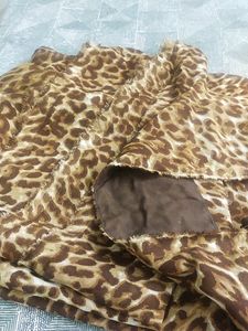 Leopard Print Saree Without Blouse