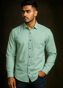 Men&#39;s Grey Casual Shirt