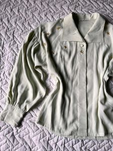 Starry Button-Down Top