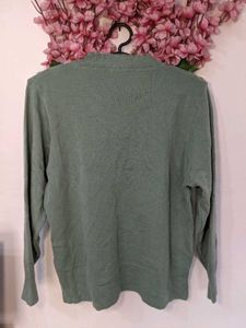 Teal Color Woolen Top