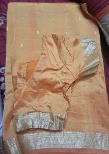 Yellow Silk Saree