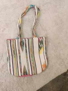 Striped Tote Bag