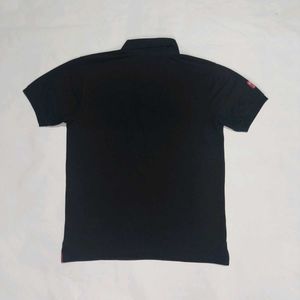 Woodland Black Polo T-shirt