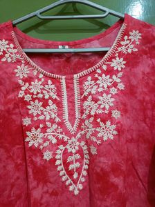 Plus Size Chikankari Kurti